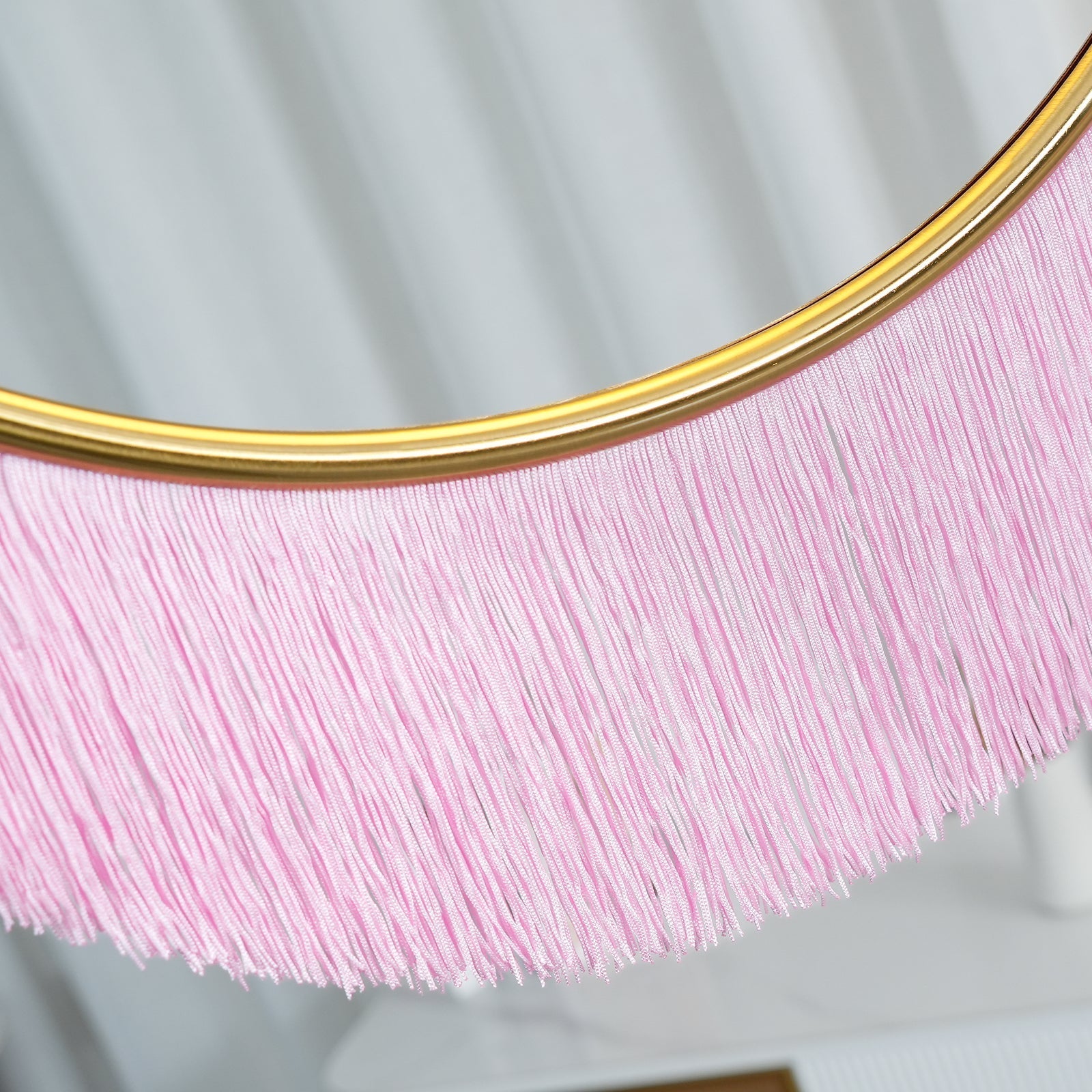 Sirove Pendant Lamp Fabric Fringe Globe Retro Bohemian