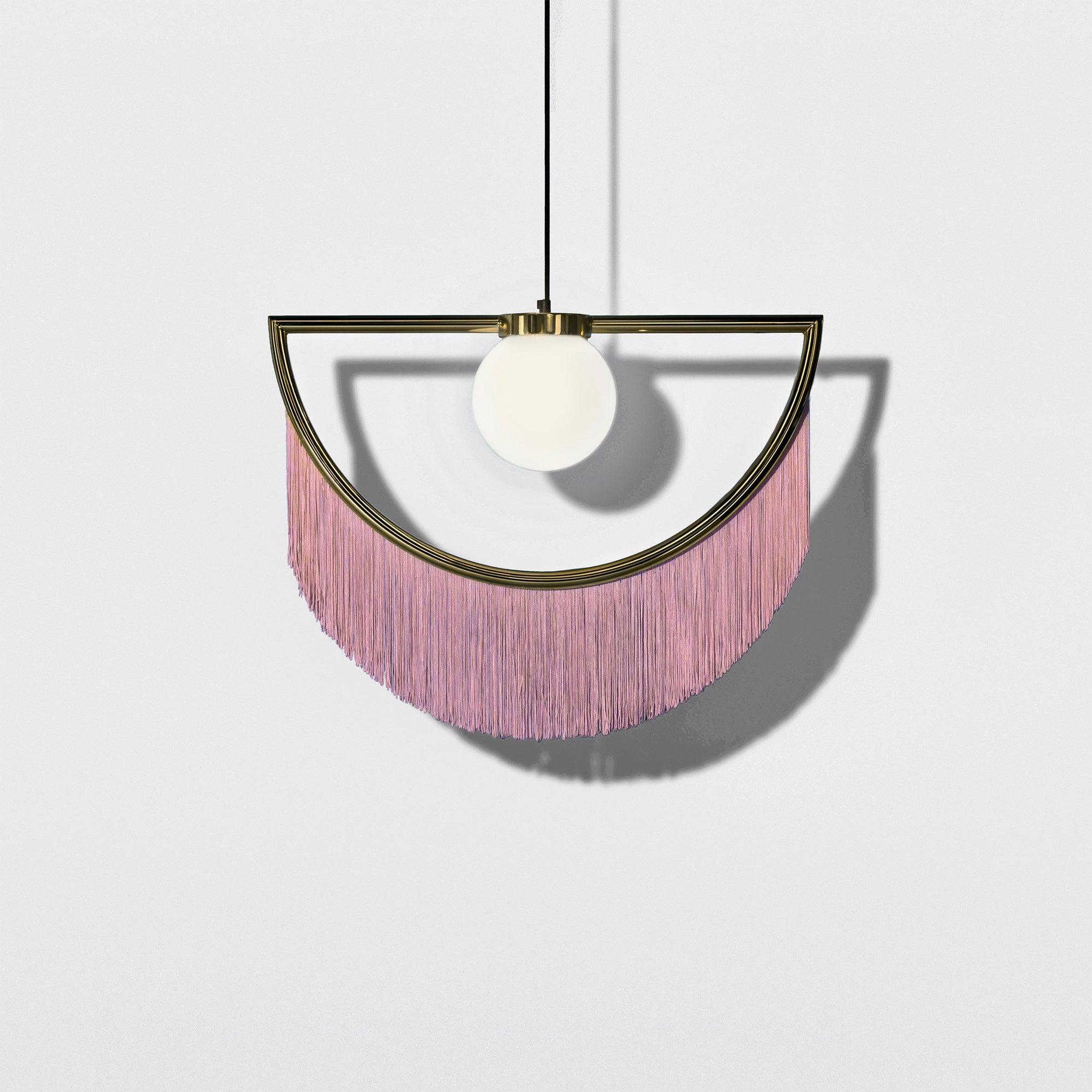 Sirove Pendant Lamp Fabric Fringe Globe Retro Bohemian