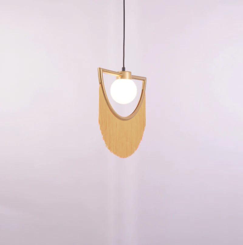 Sirove Pendant Lamp Fabric Fringe Globe Retro Bohemian