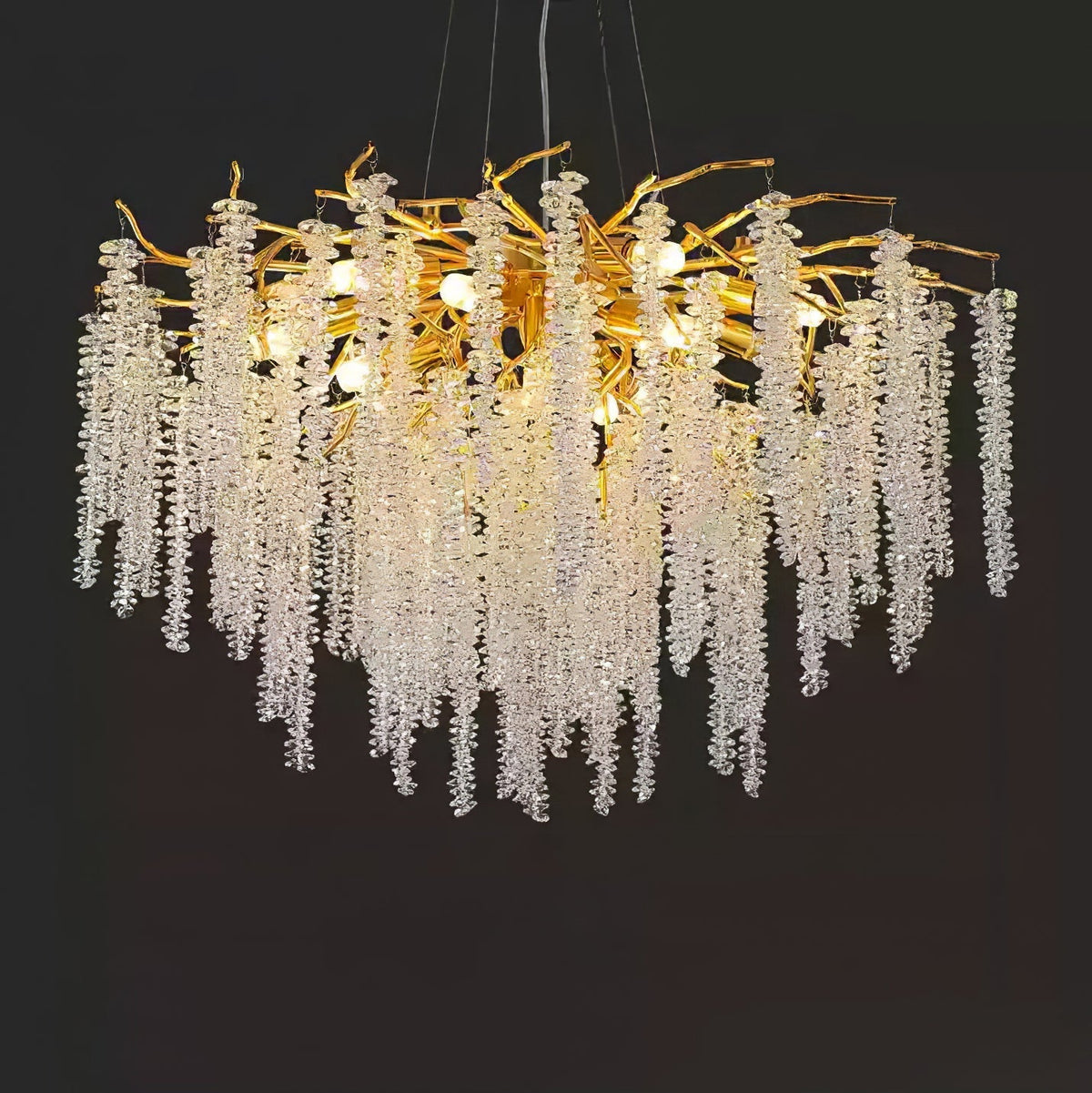 Elyivaine Chandelier Wisteria Flower Crystal