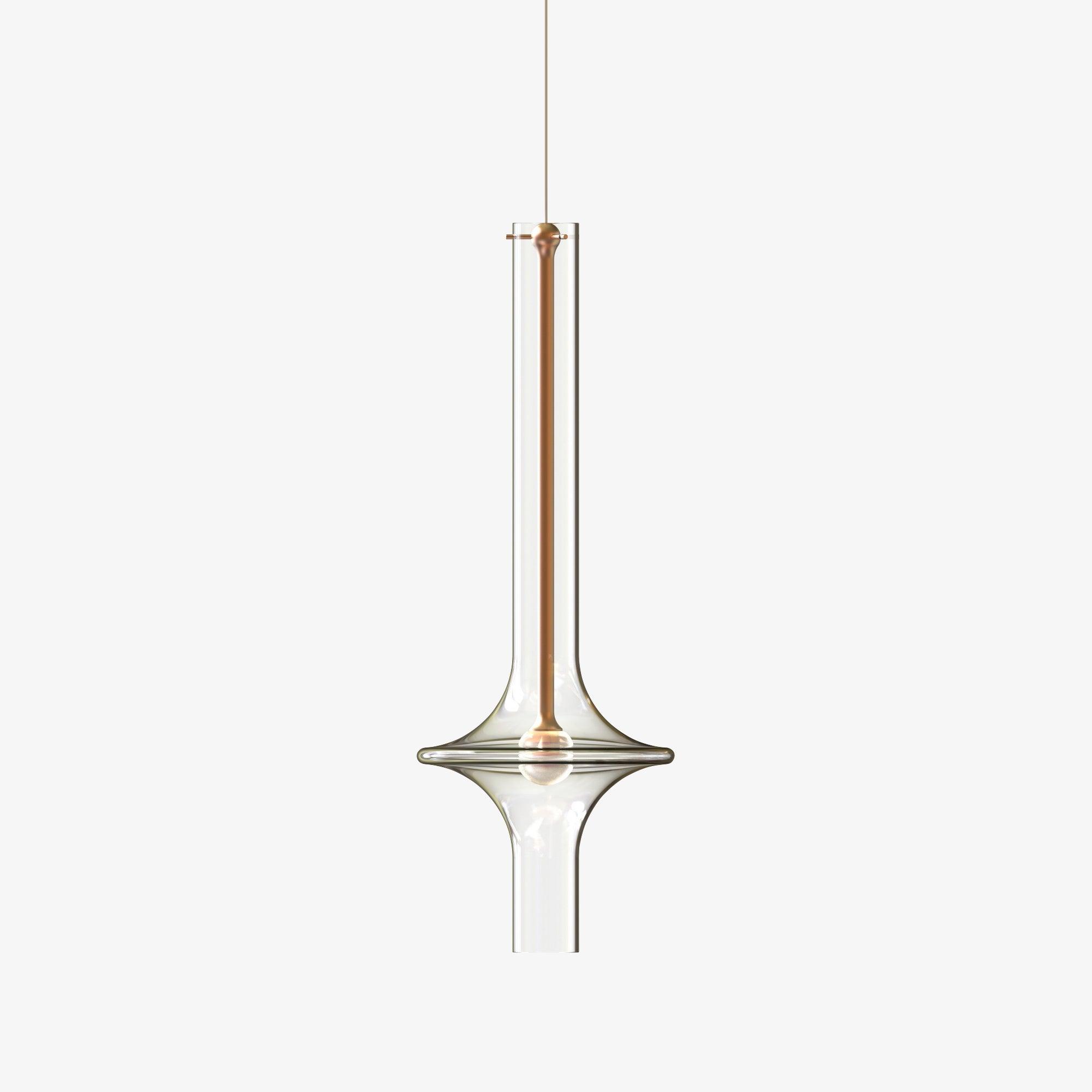 Sarenol Glass Industrial Glam Pendant Light
