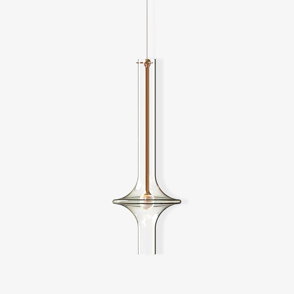 Sarenol Glass Industrial Glam Pendant Light