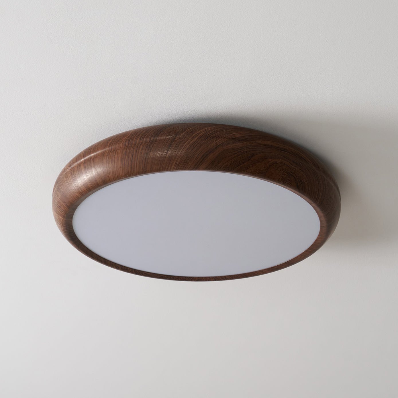 Niralel Ceiling Light Woodgrain Acrylic Round