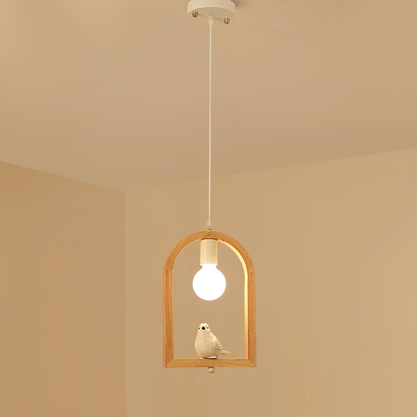 Ceda Wood Resin Pendant Light