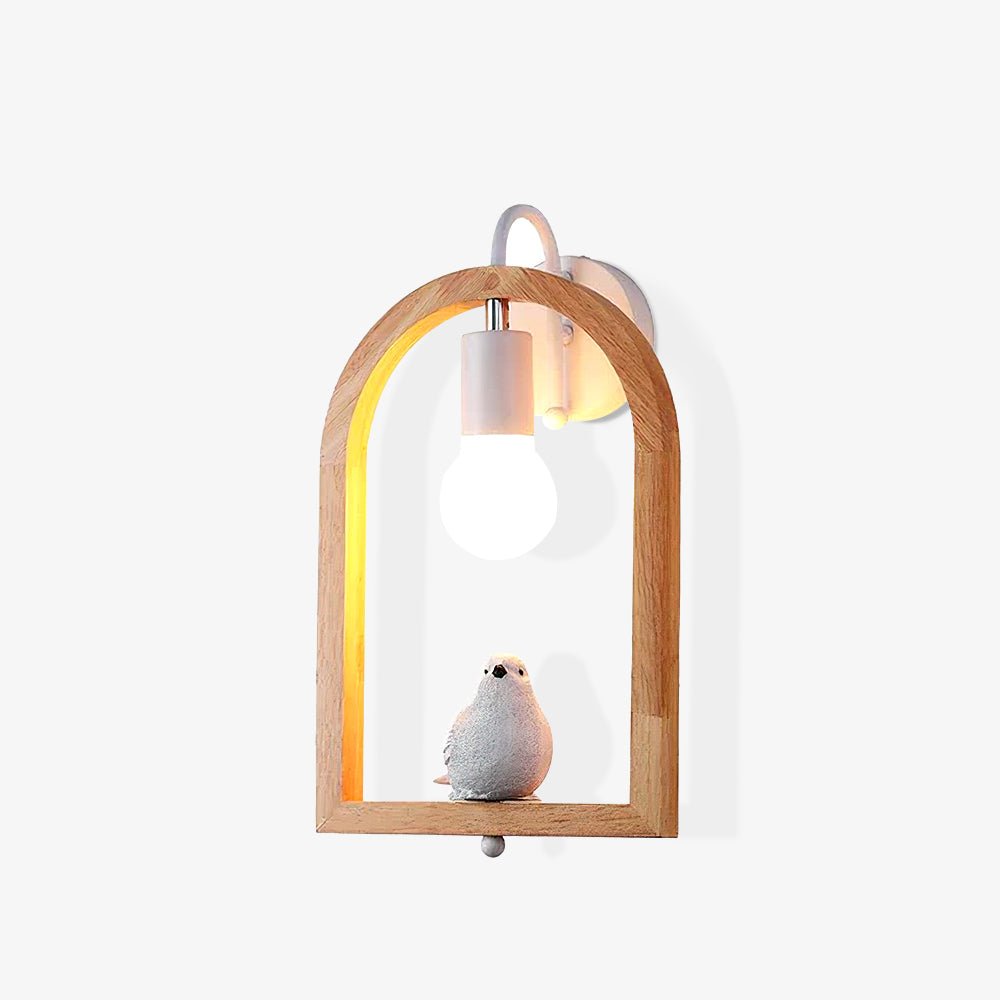 Cari Nordic Art Bird Resin Wall Light