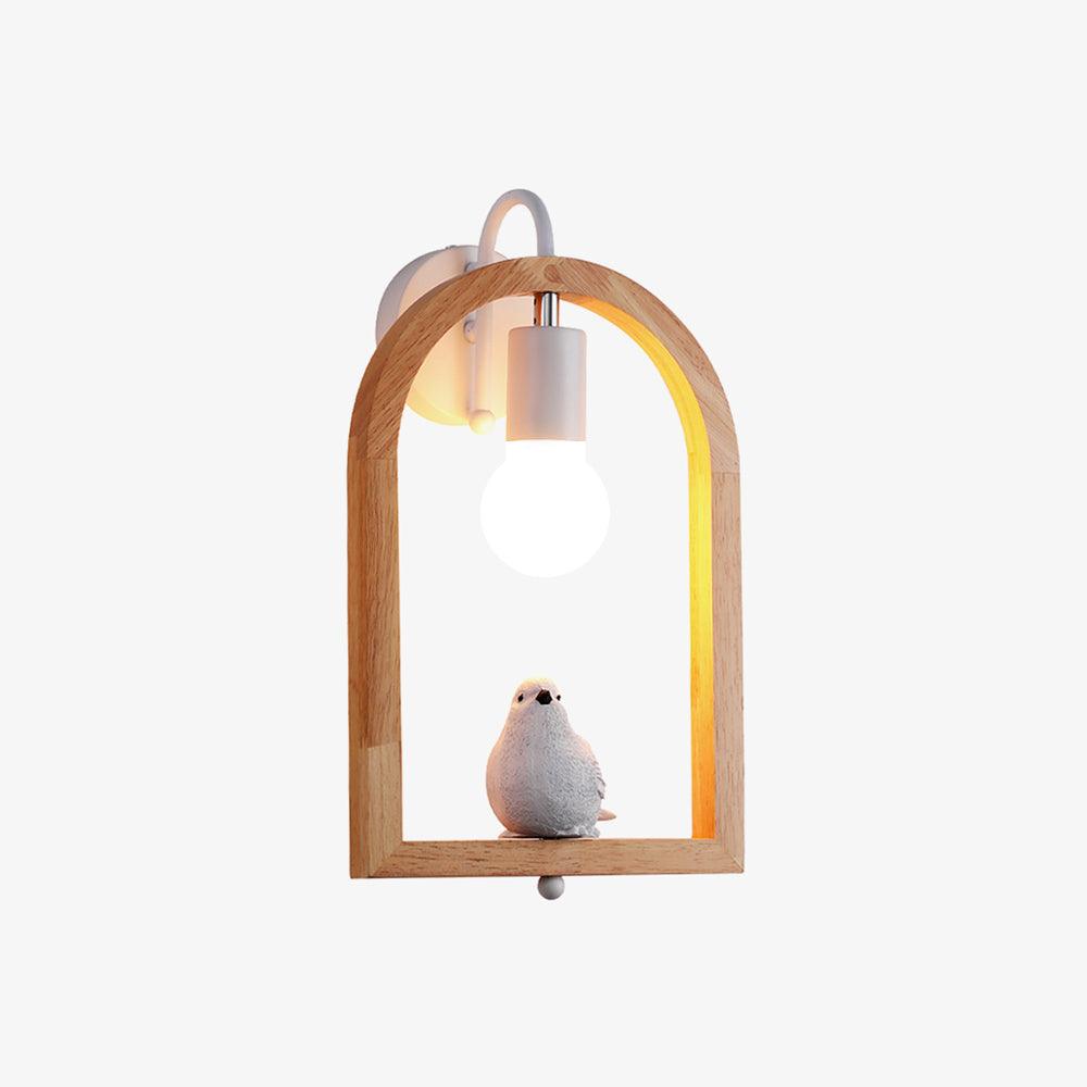 Cari Nordic Art Bird Resin Wall Light