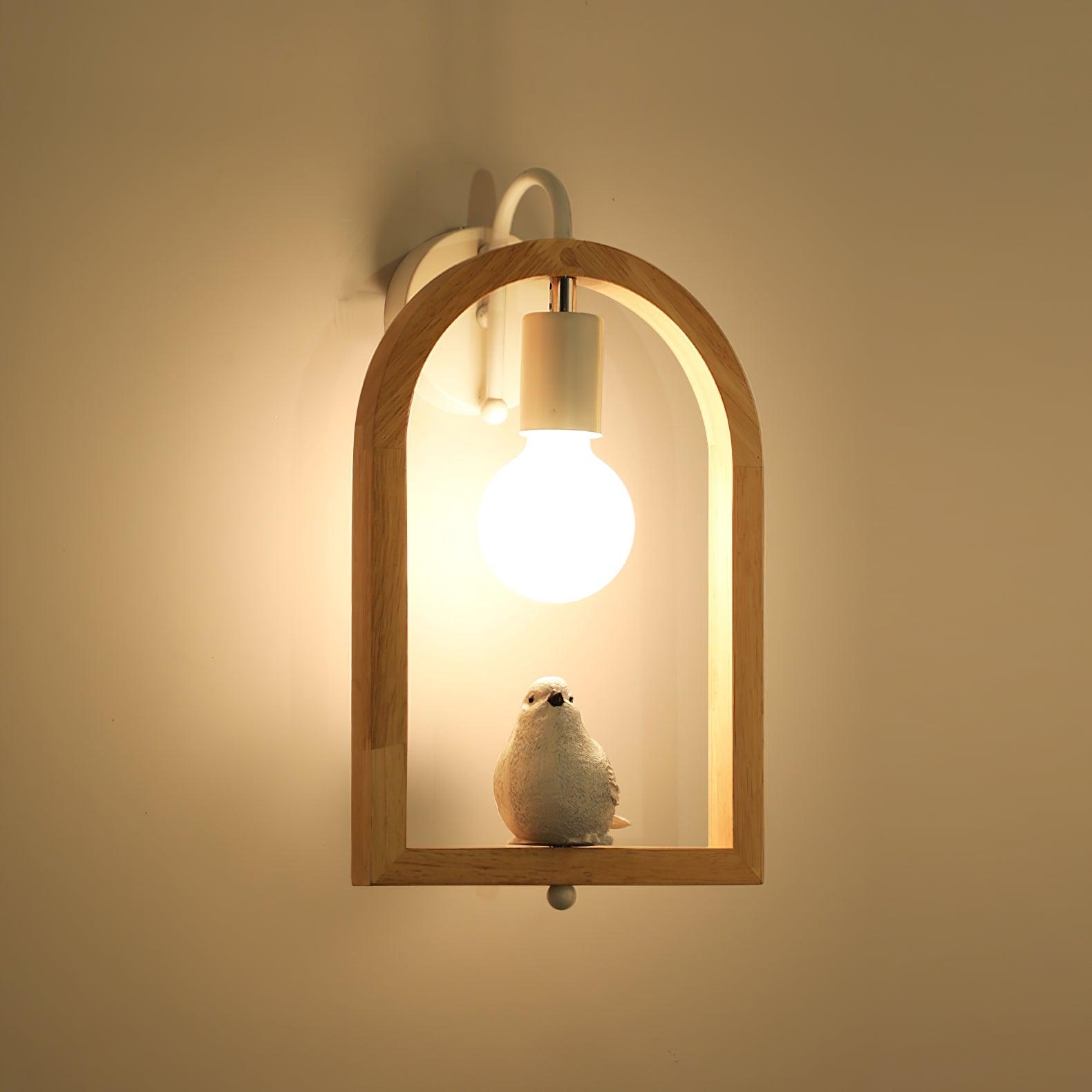 Cari Nordic Art Bird Resin Wall Light
