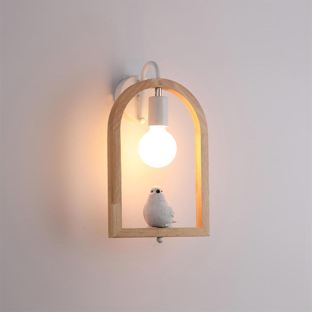 Cari Nordic Art Bird Resin Wall Light