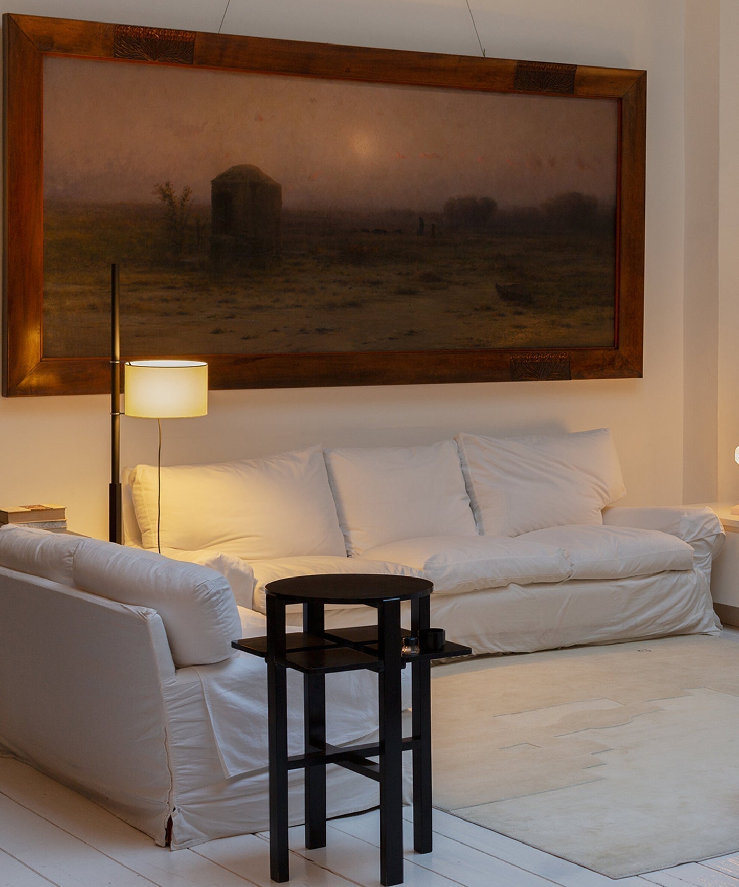 Jex Wood Fabric Floor Lamp