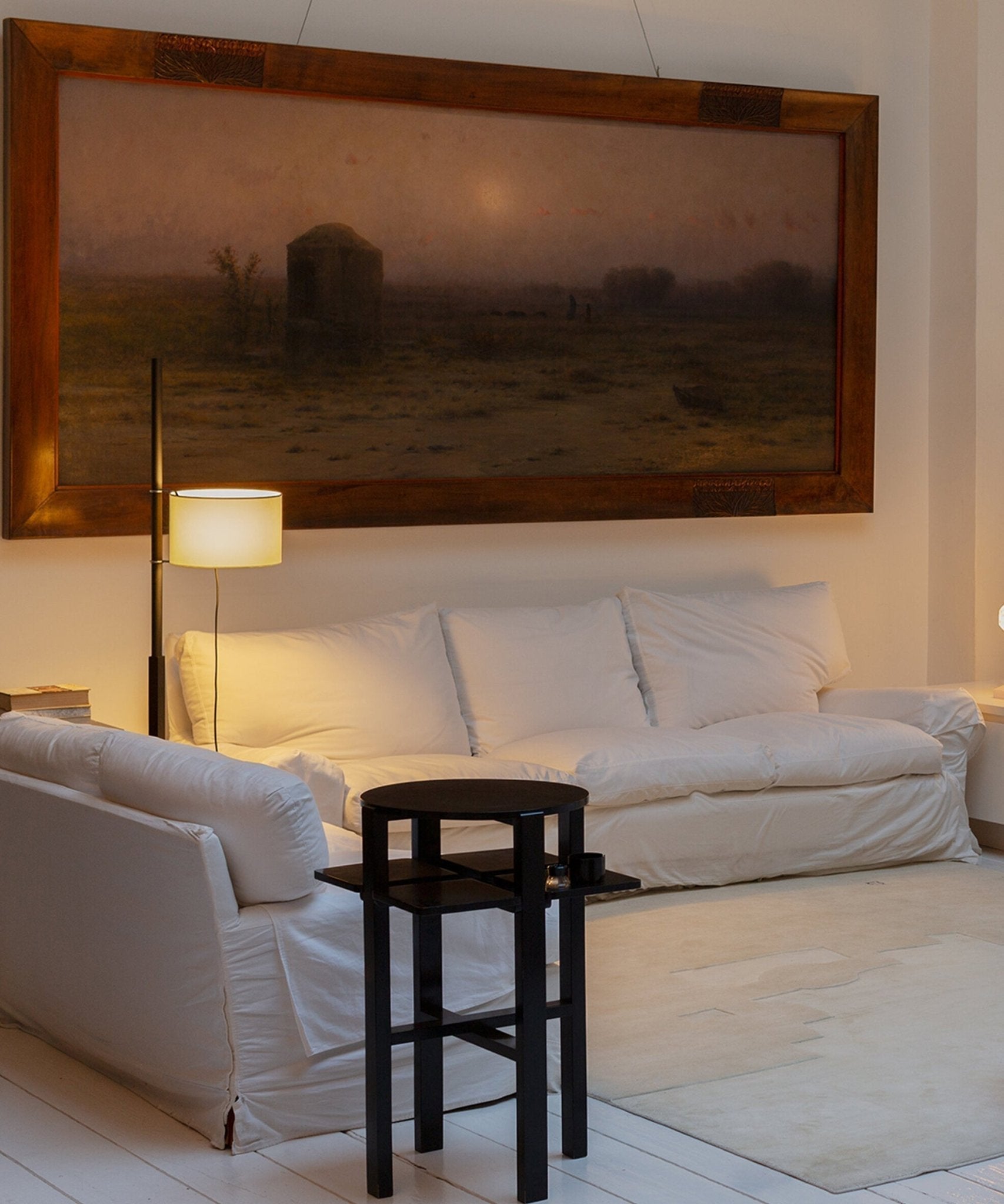 Jex Wood Fabric Floor Lamp