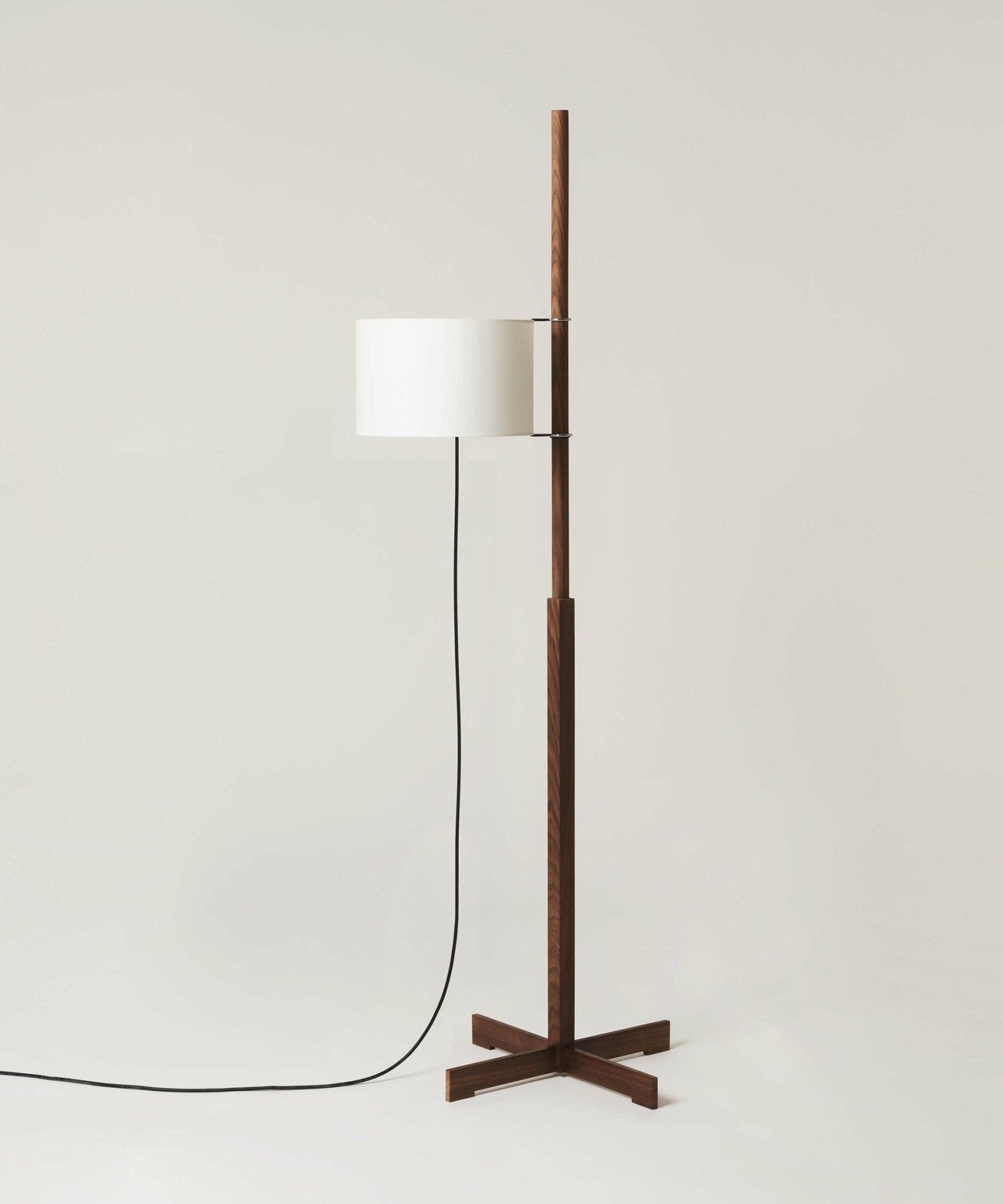 Jex Wood Fabric Floor Lamp