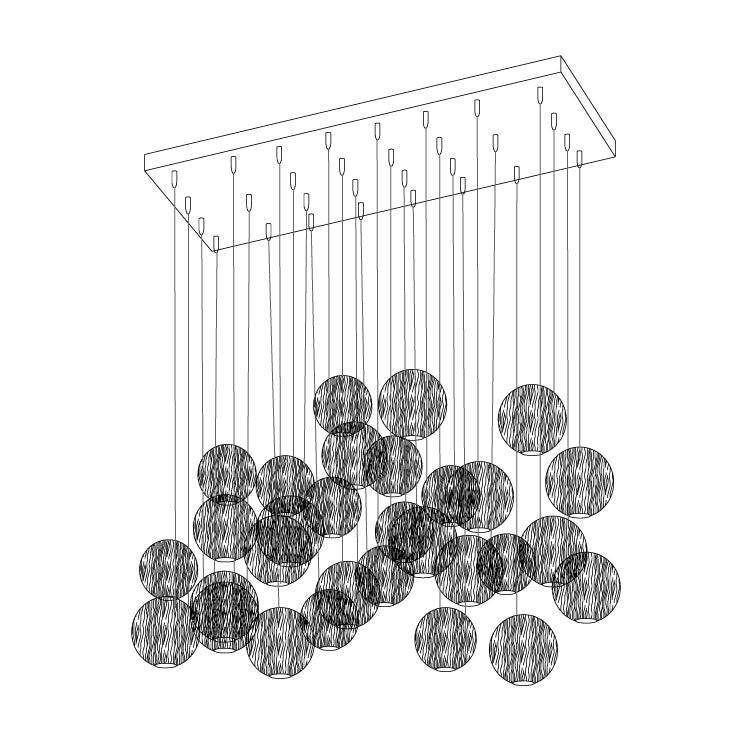 Orbwood Cluster Pendant Light
