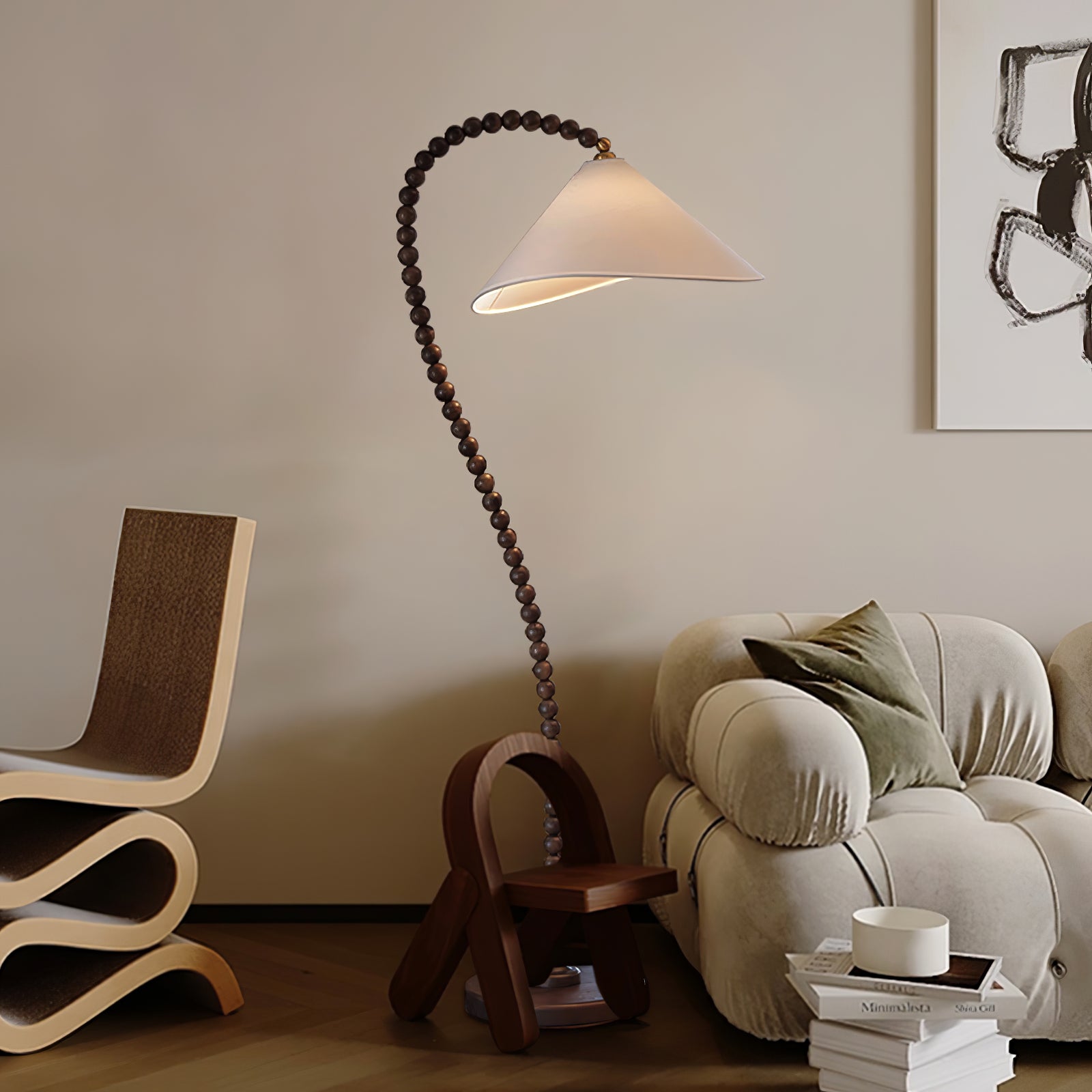 Nadia Modern Wood Floor Lamp