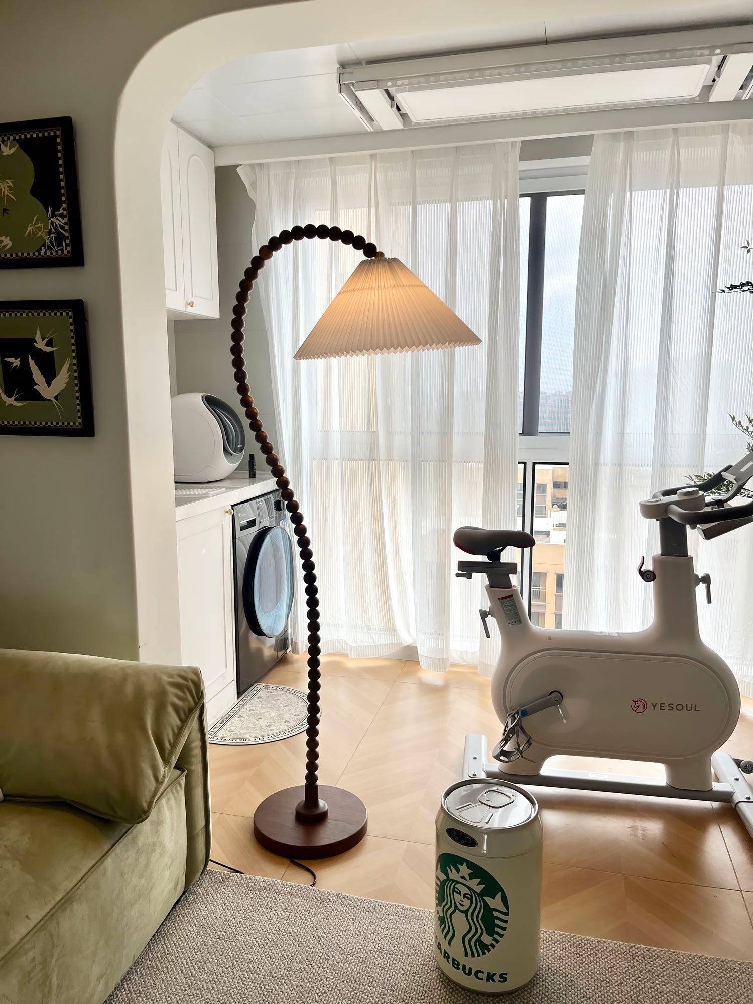 Nadia Modern Wood Floor Lamp