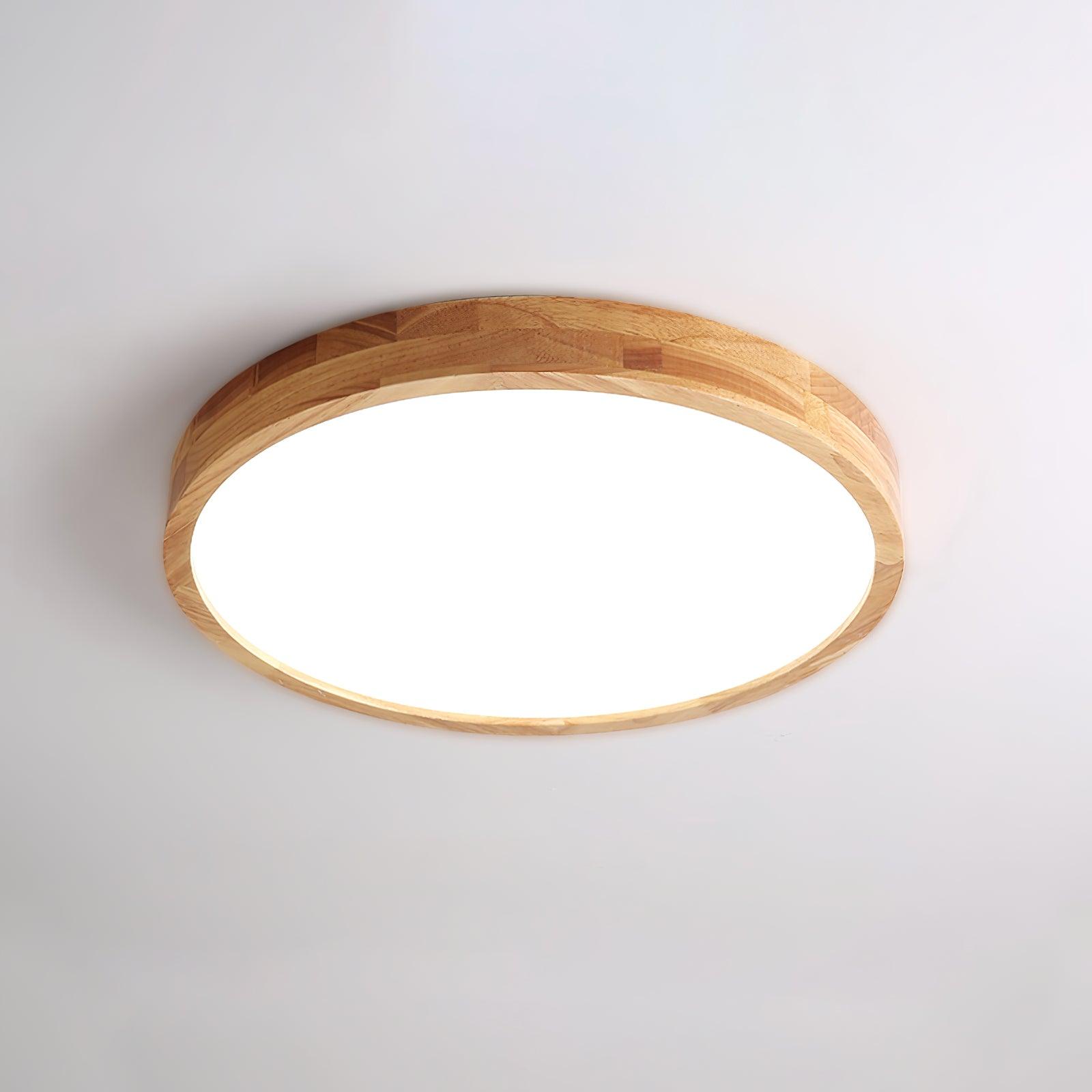 Aldalaya Ceiling Light Wooden Geometric LED