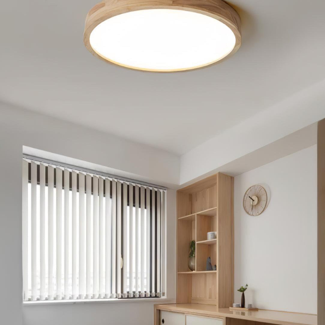 Lustra Ceiling Light Wooden Geometric LED