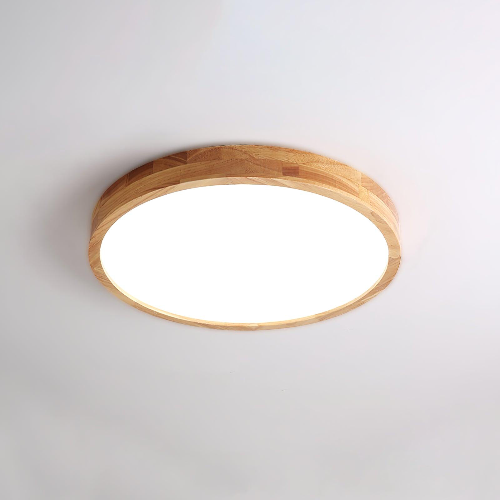 Aldalaya Ceiling Light Wooden Geometric LED