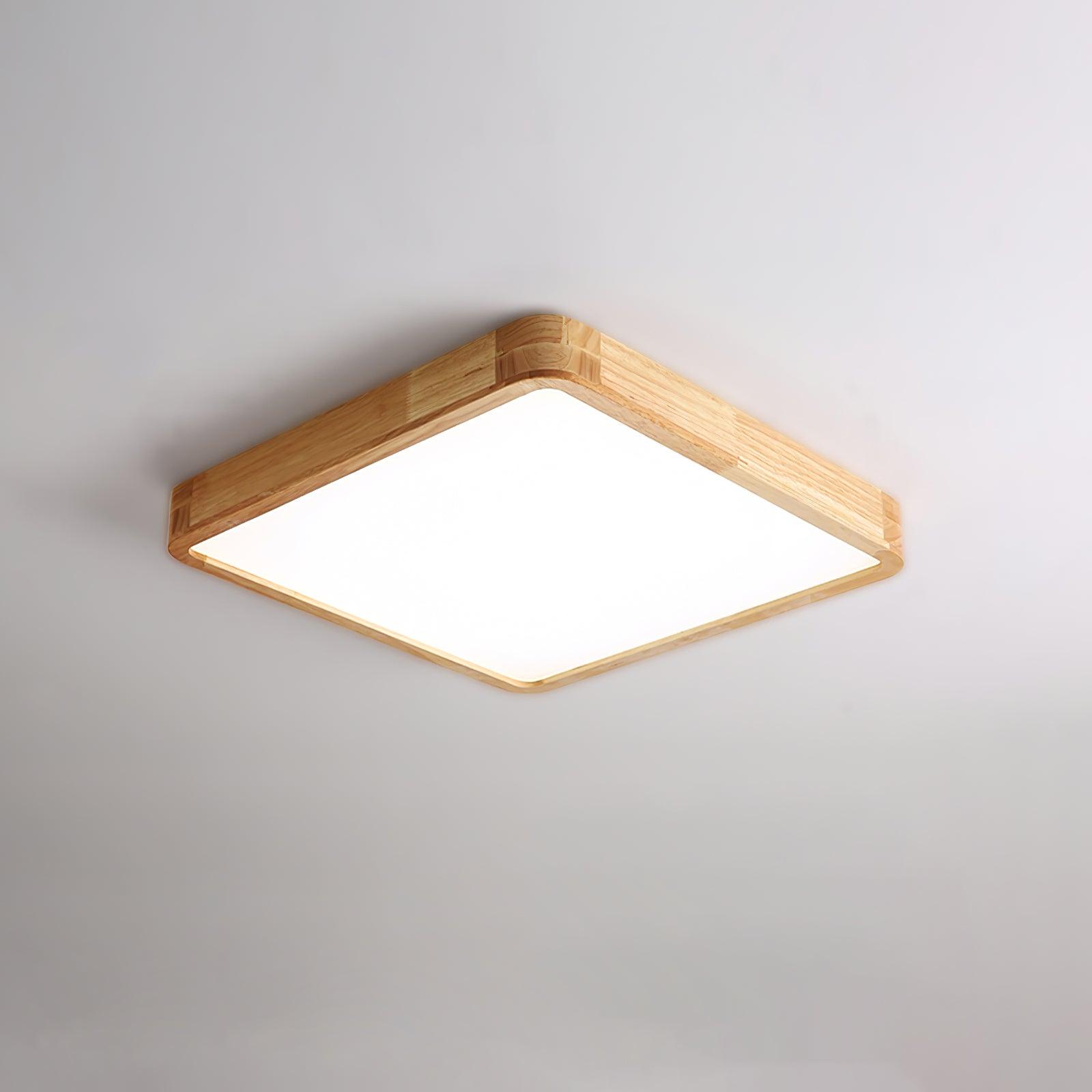 Aldalaya Ceiling Light Wooden Geometric LED