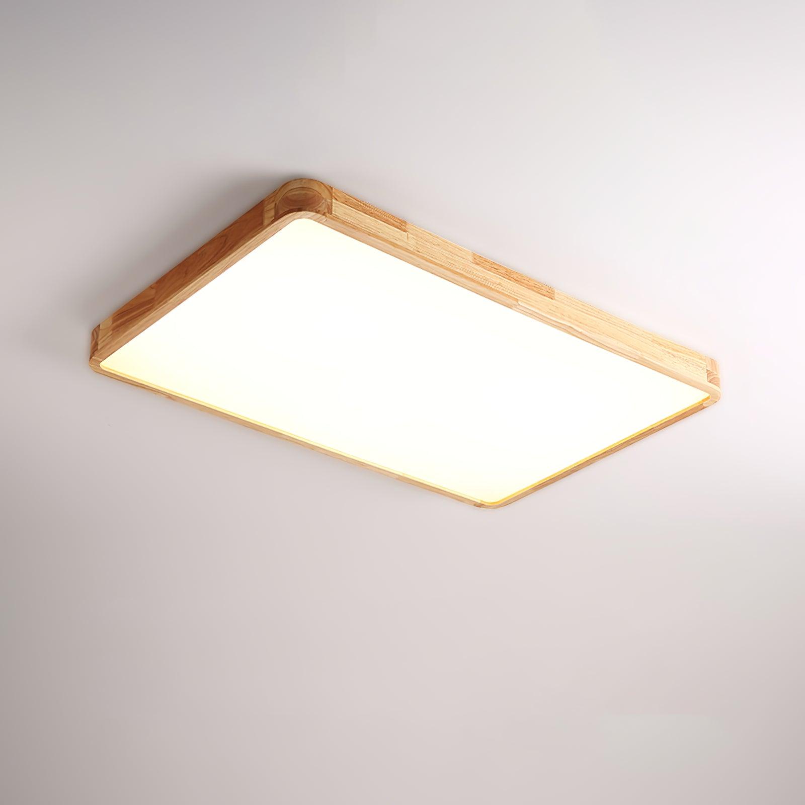 Aldalaya Ceiling Light Wooden Geometric LED