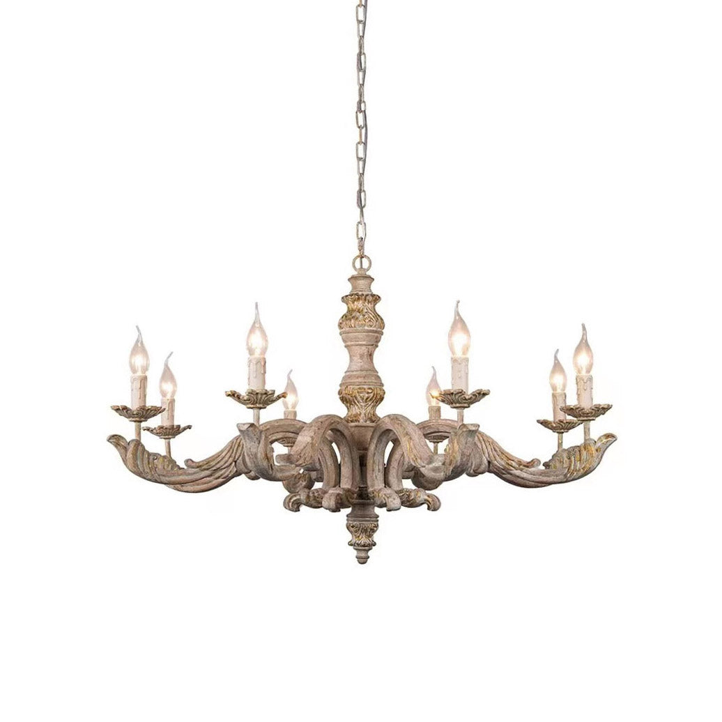 Vovynan Luxury Roman Column Wooden Chandelier
