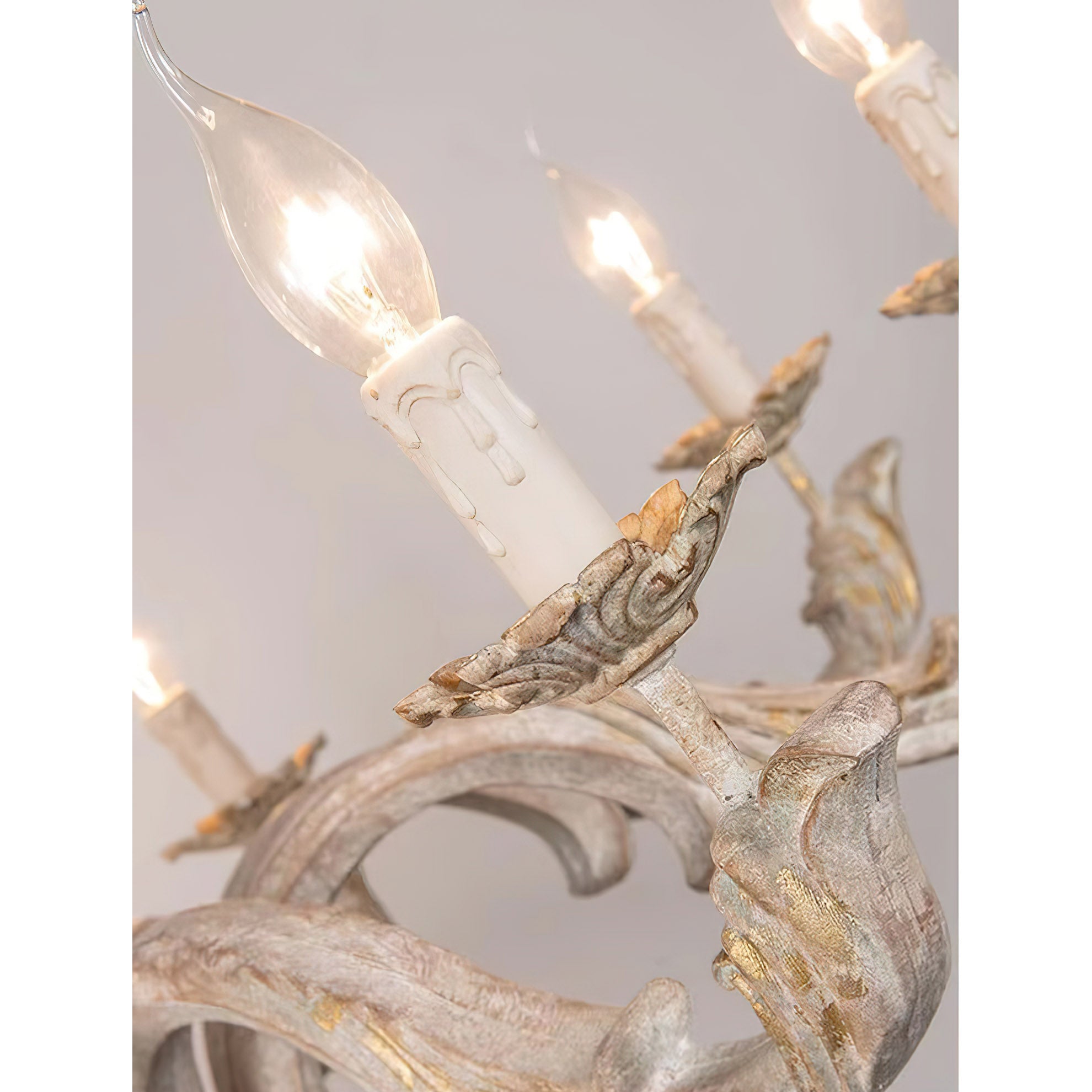 Vovynan Luxury Roman Column Wooden Chandelier