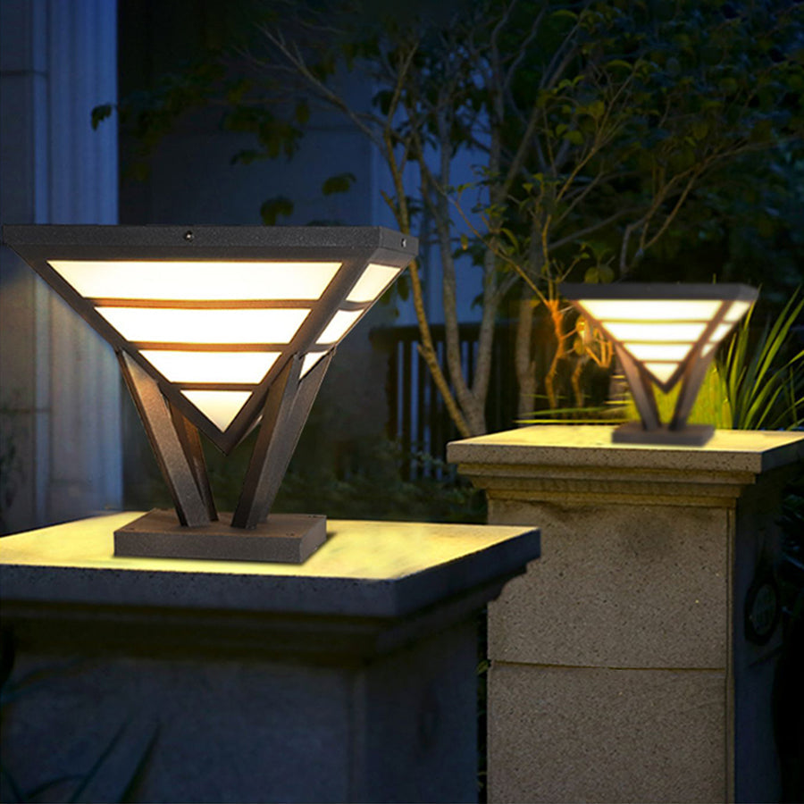 Mary Geometric Modern Metal Outdoor Light