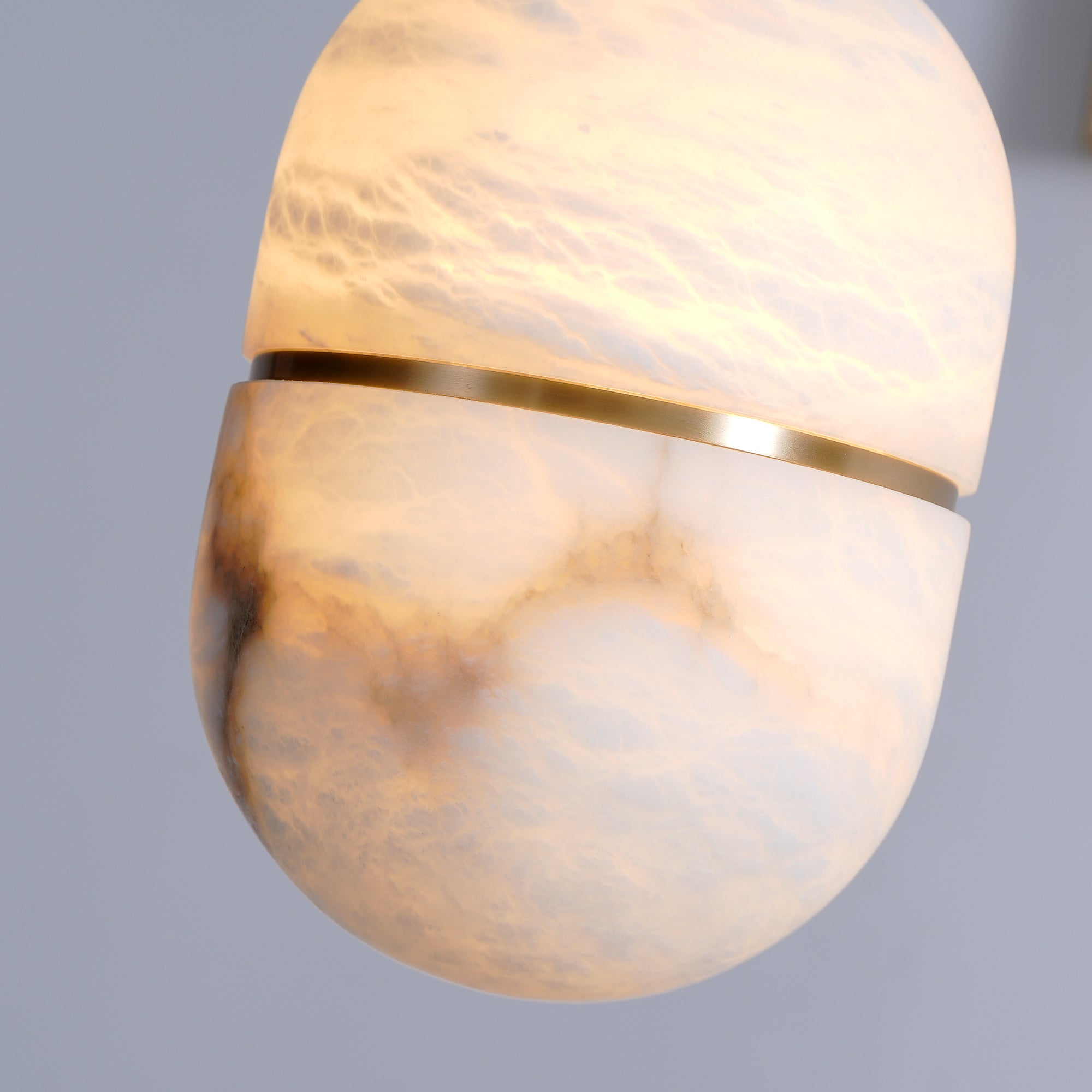 Satatr Alabaster Pendant Light Capsule-shaped