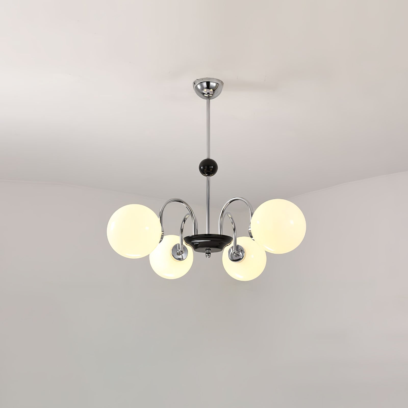 Halion Chandelier Rod Frame and White