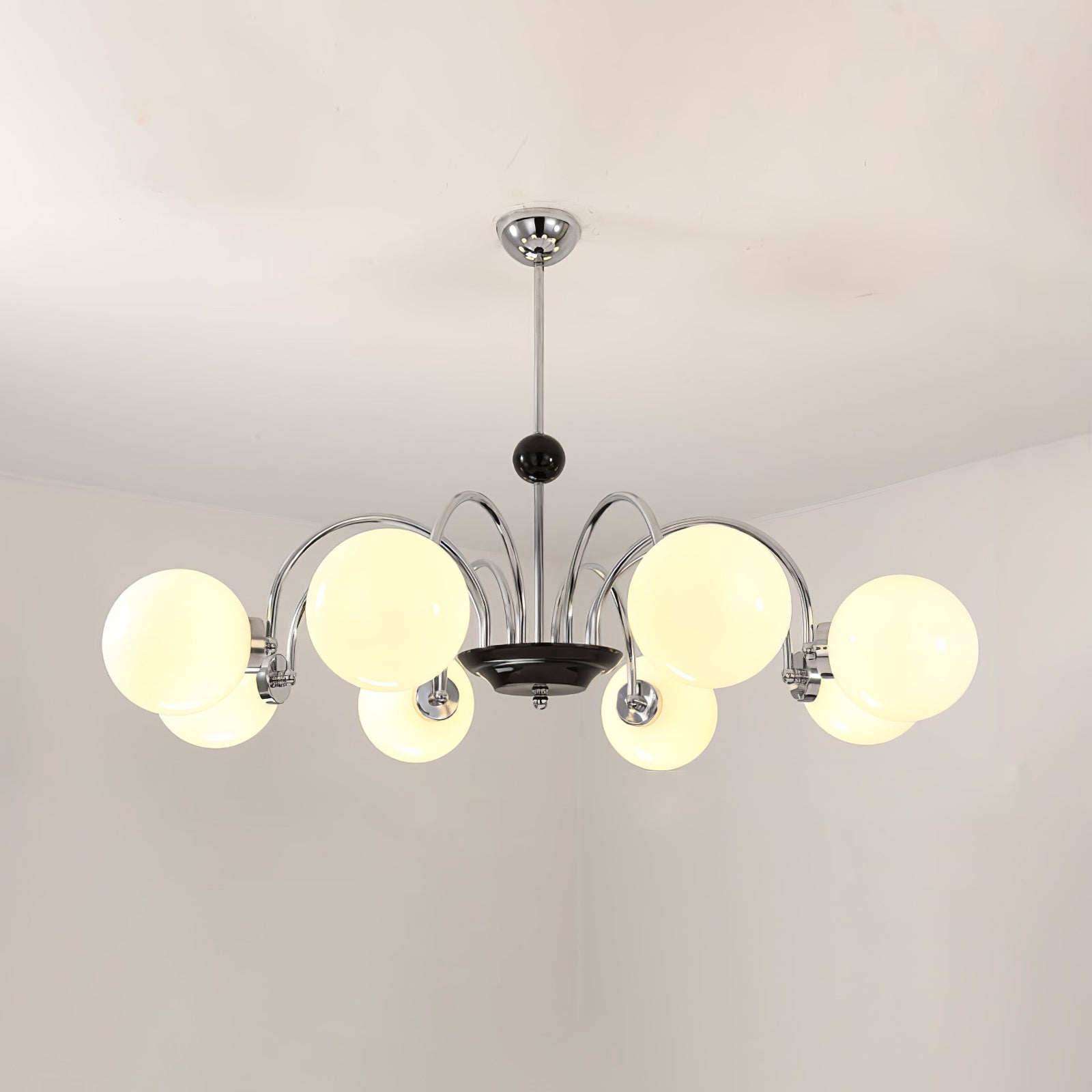 Halion Chandelier Rod Frame and White