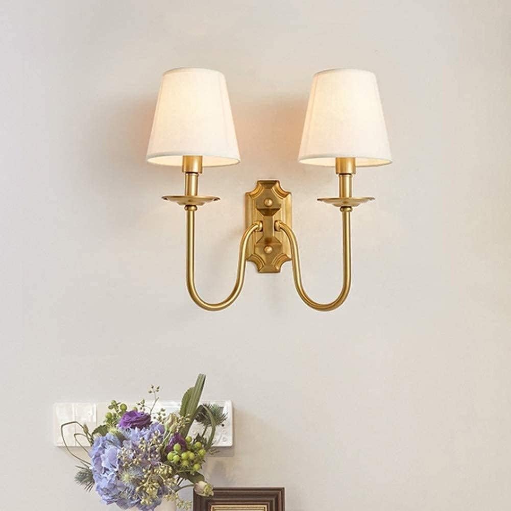 Ilsolion Vintage Industrial Fabric Wall Lamp