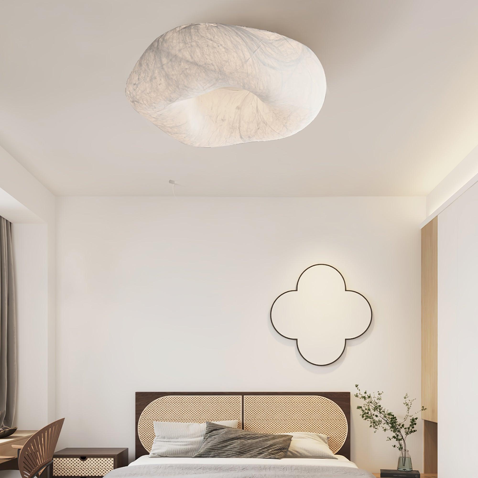 Calerelle Ceiling Lamp Cloud Shape Silk Elegant