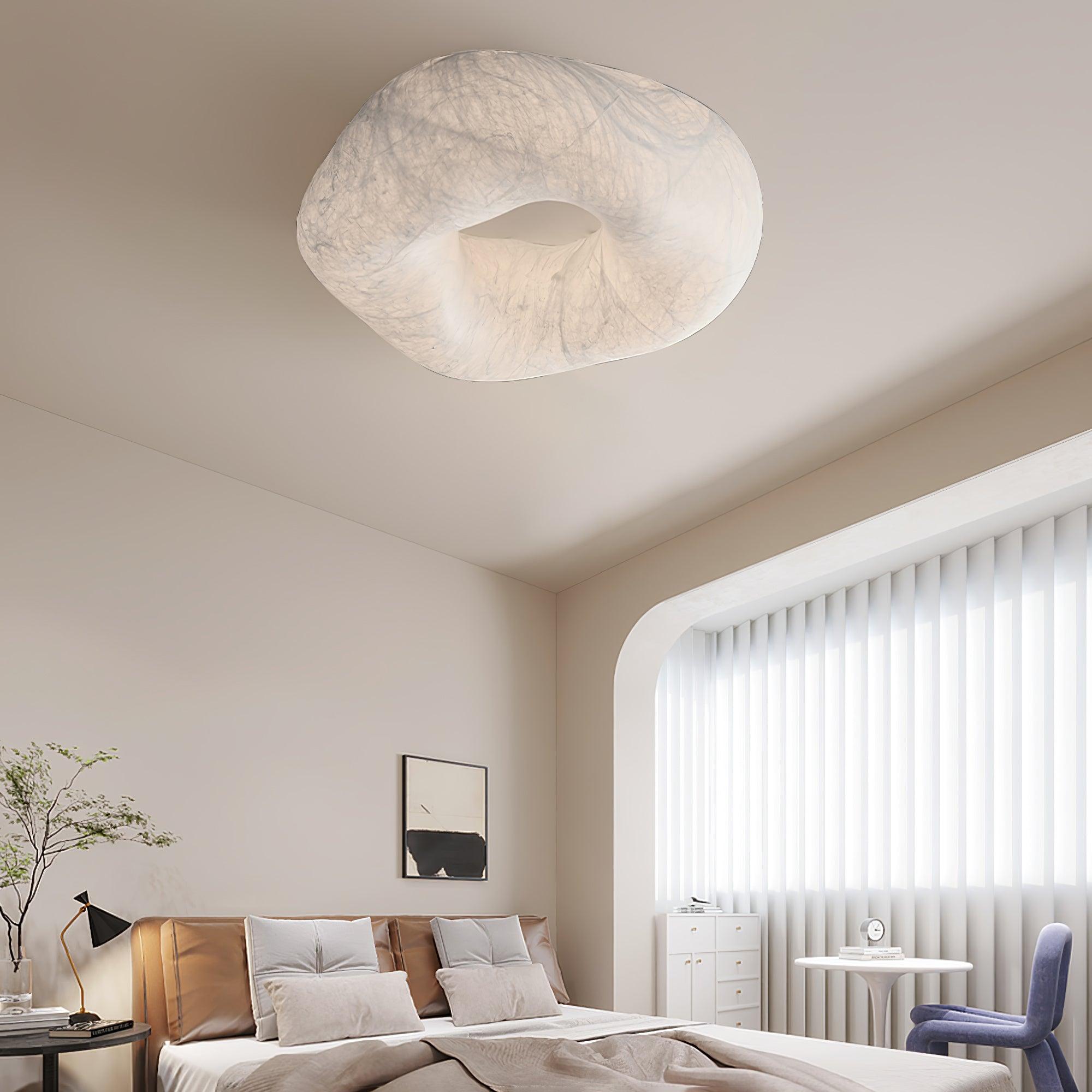 Calerelle Ceiling Lamp Cloud Shape Silk Elegant