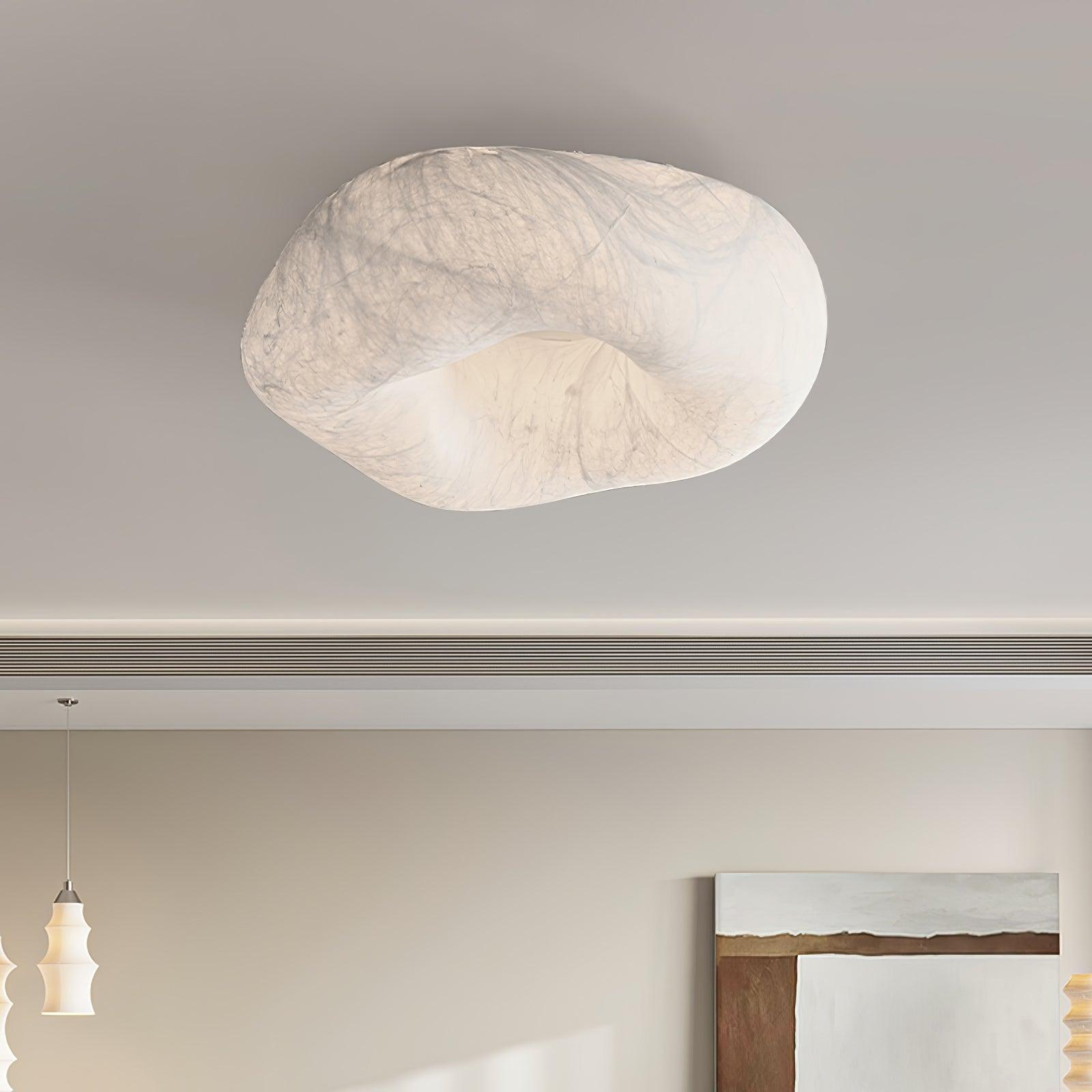 Calerelle Ceiling Lamp Cloud Shape Silk Elegant