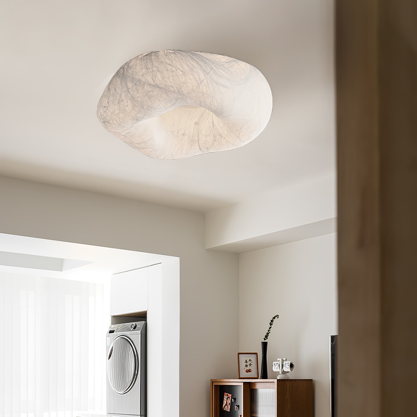 Calerelle Ceiling Lamp Cloud Shape Silk Elegant