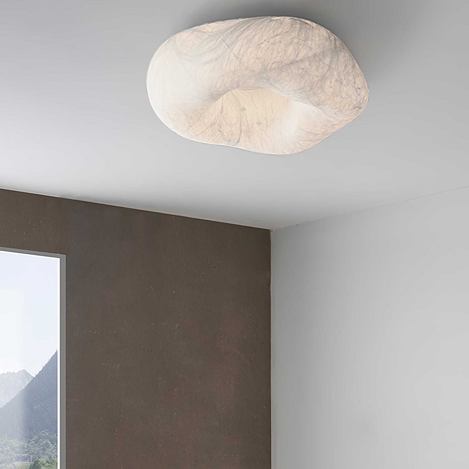Calerelle Ceiling Lamp Cloud Shape Silk Elegant