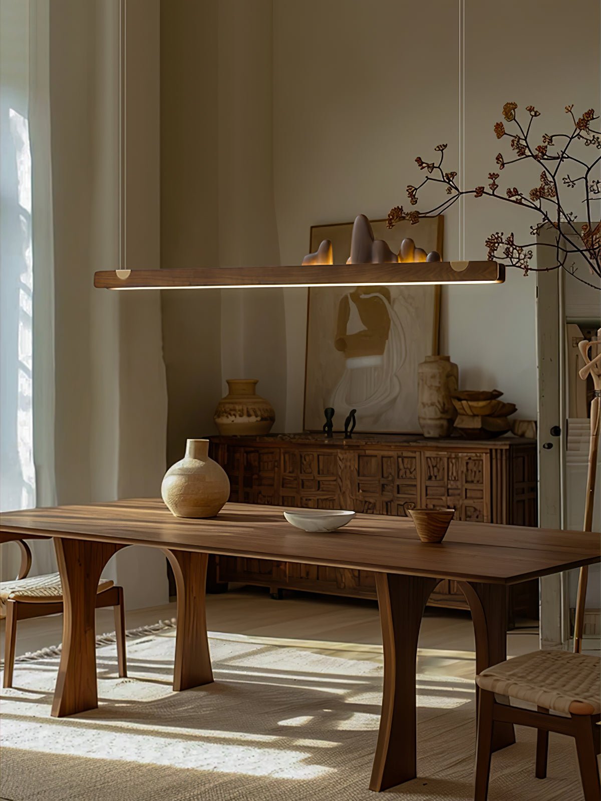 Elvaaine Modern Wood Pendant Light
