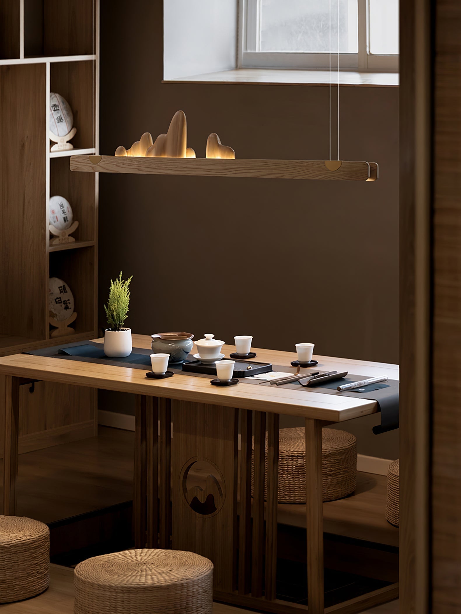 Elvaaine Modern Wood Pendant Light