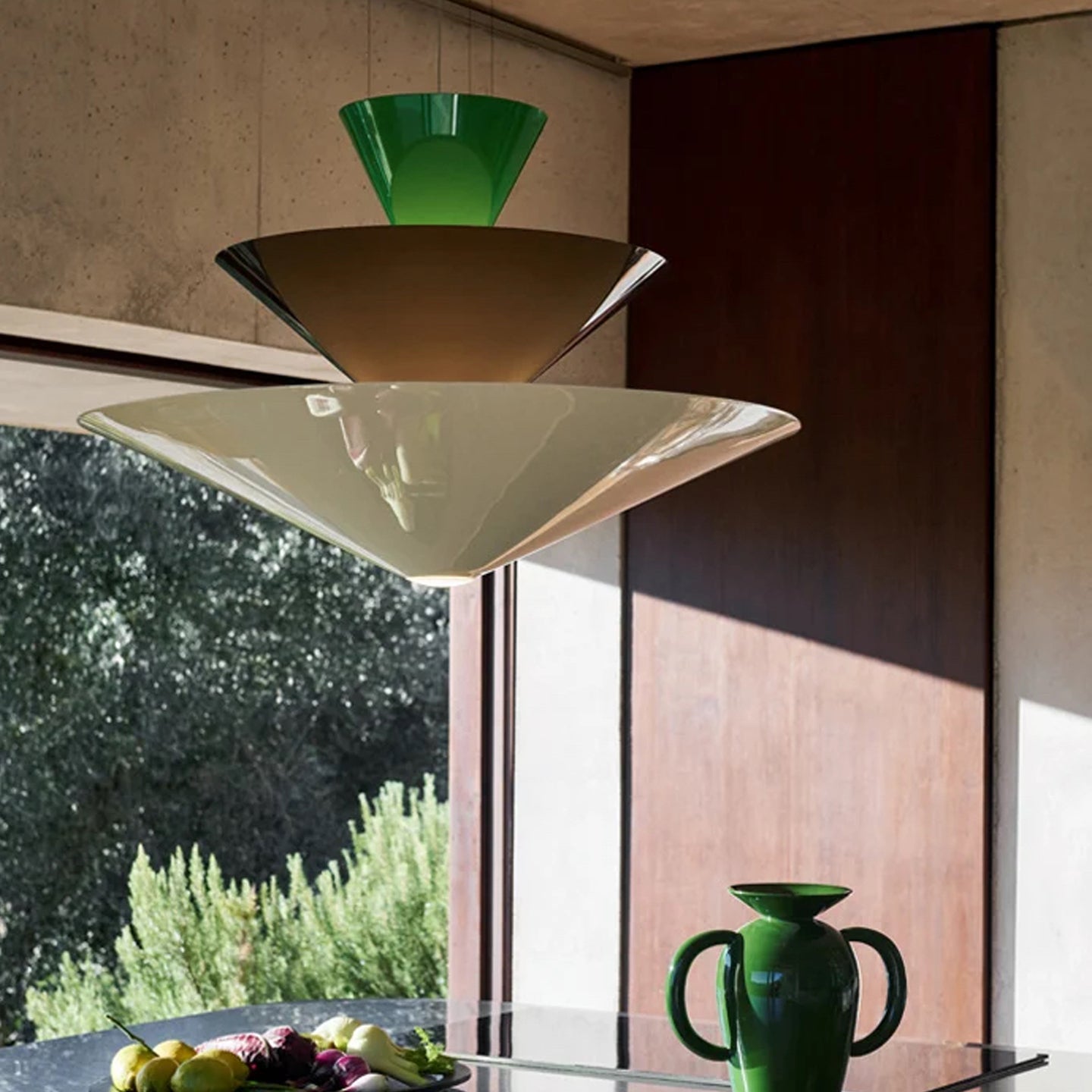 Pyramia Tiered Color Block Pendant Light