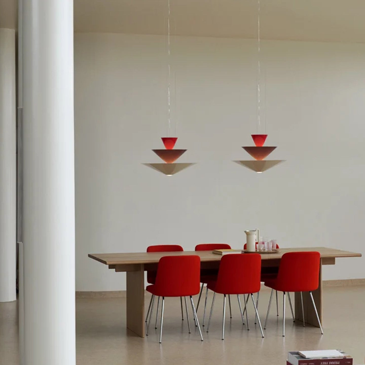 Pyramia Tiered Color Block Pendant Light