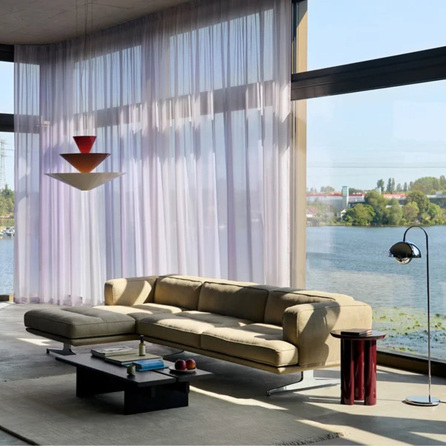 Pyramia Tiered Color Block Pendant Light