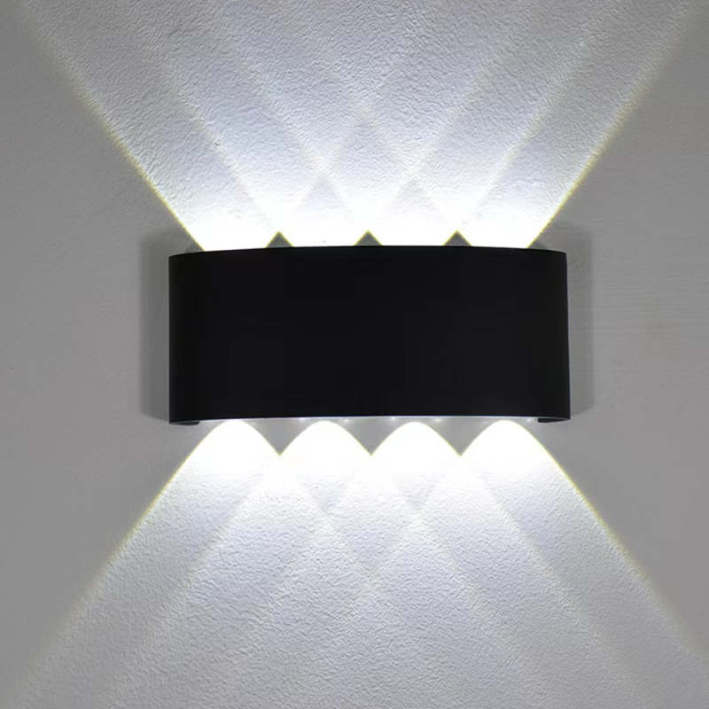 Ray Modern Rectangular Outdoor Wall Lamp Water-Wave