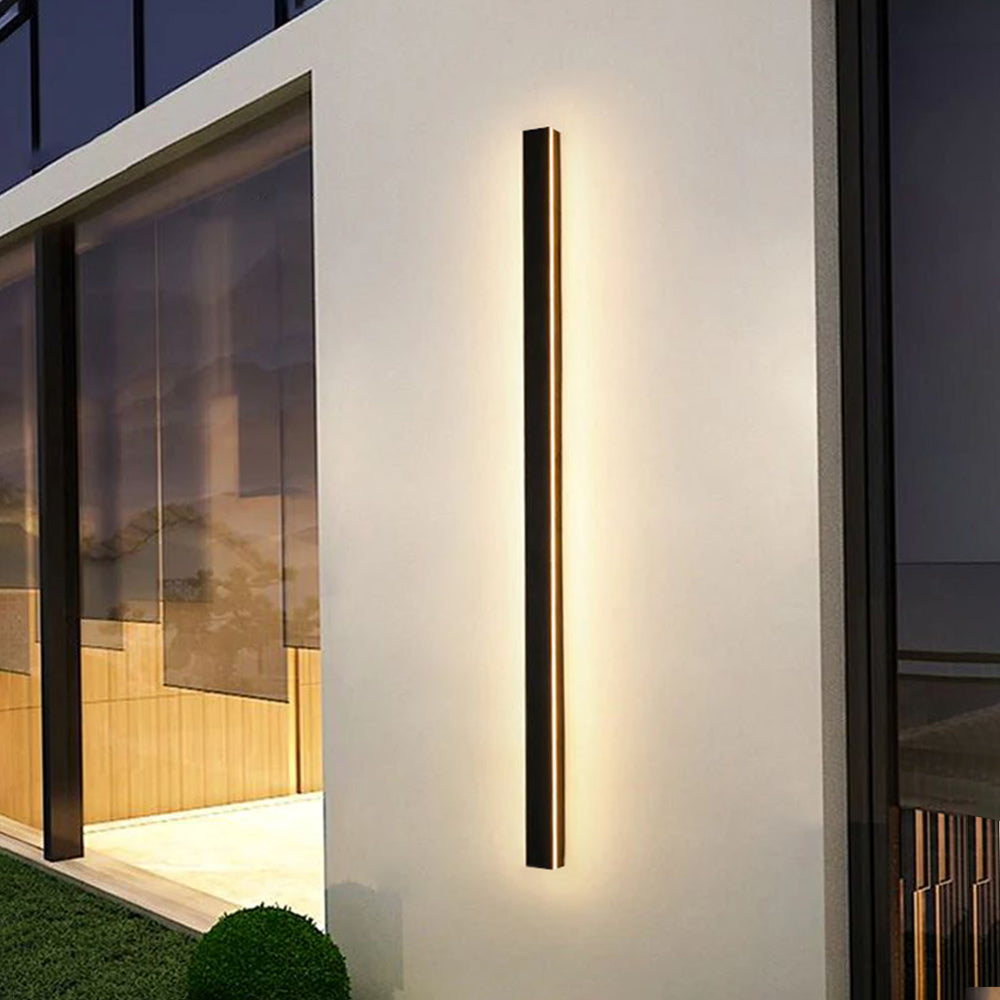 Arisha Ripple Minimalist Linear LED Outdoor Wall Lamp Garden Corridor Balcony