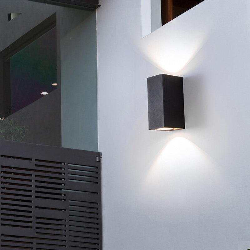 Ray Minimalist Square Outdoor Wall Lamp
