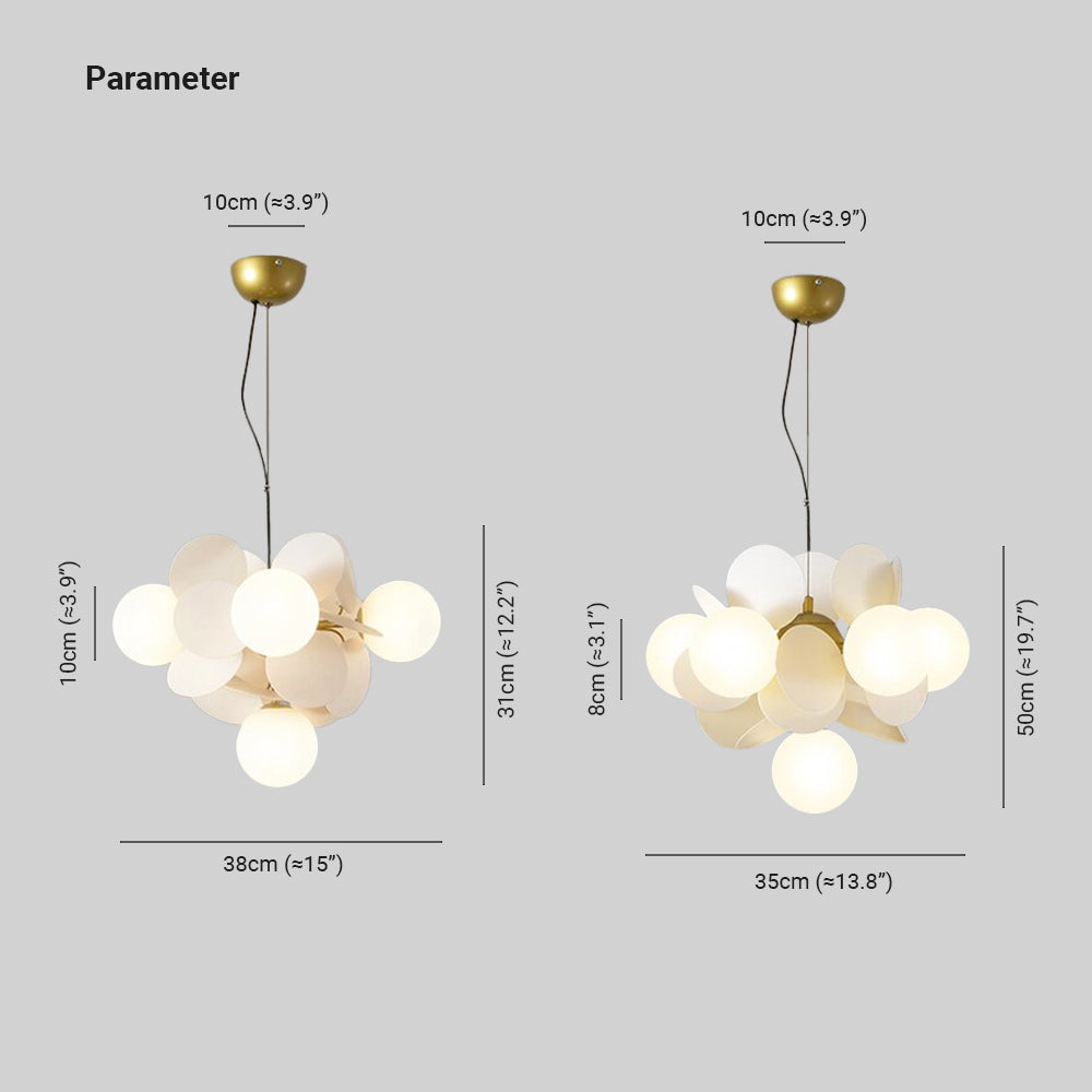 Aria Multicolored Flower Branch Chandelier Living Room