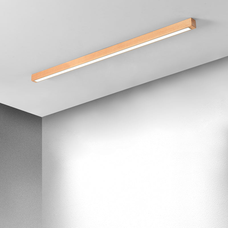 Arisha Linear Ceiling Light, Wood, 23.6"/39.4"