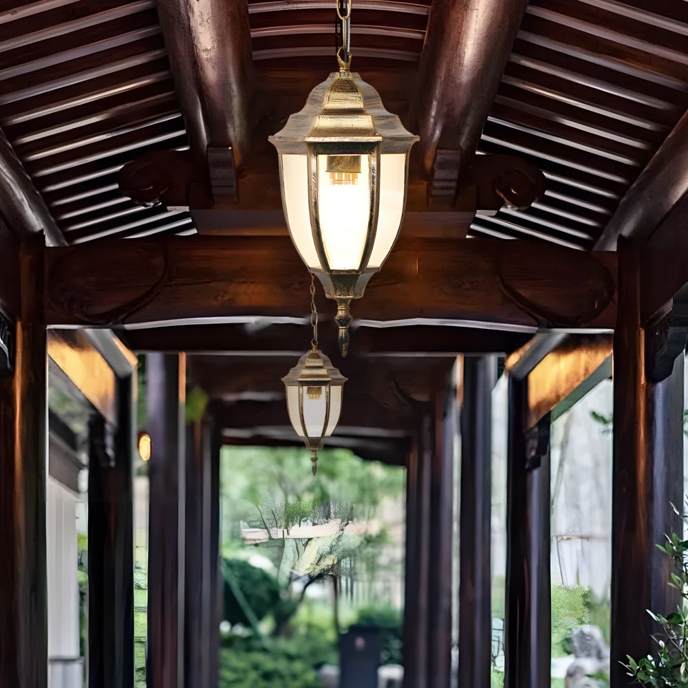 Saantha Antique European Aluminum Outdoor Chandeliers