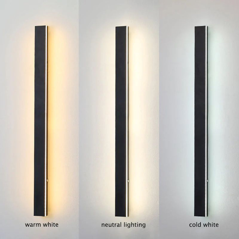 Arisha Ripple Minimalist Linear LED Outdoor Wall Lamp Garden Corridor Balcony