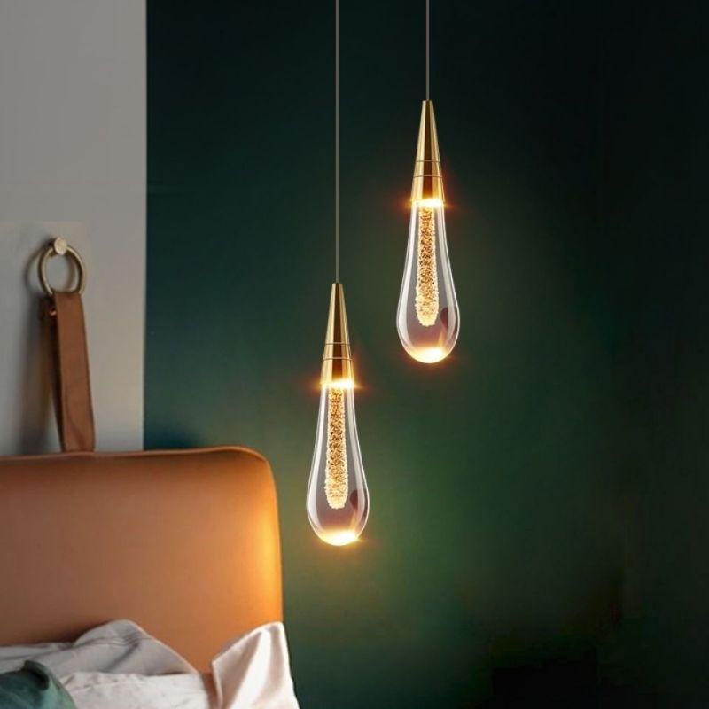 Kristy Modern Designer Teardrop Crystal Pendant Light