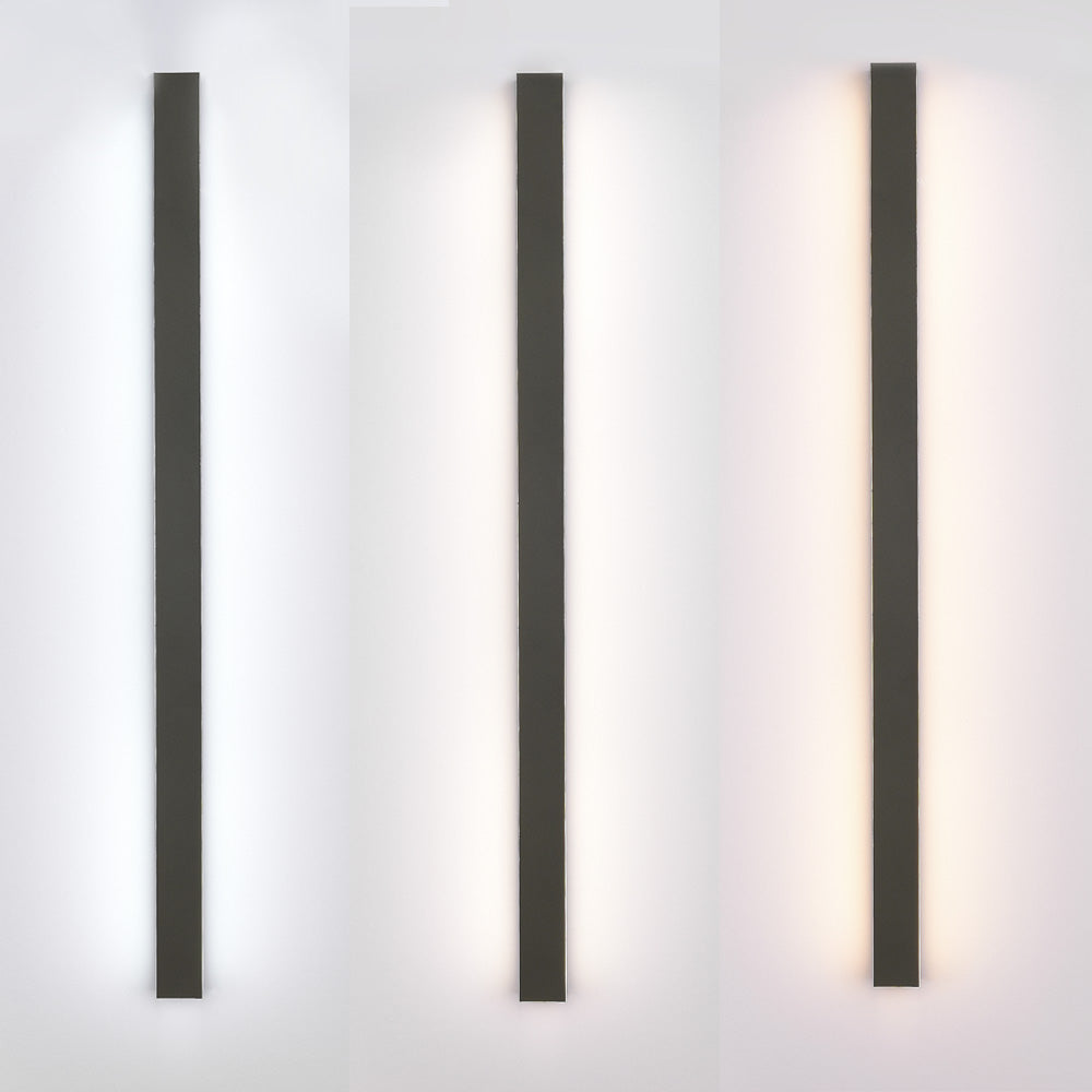 Arisha Sleek Minimalist Rimless Linear Outdoor Wall Light