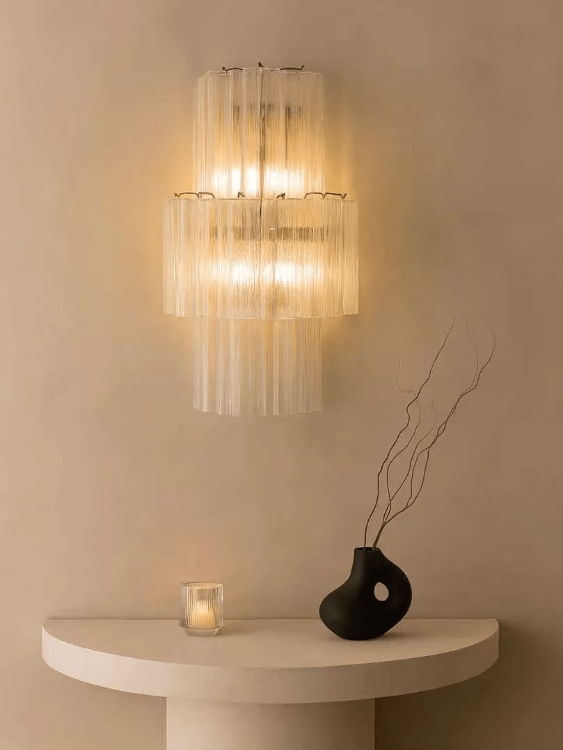 Celeriella Glacier Tier Glass Wall Light